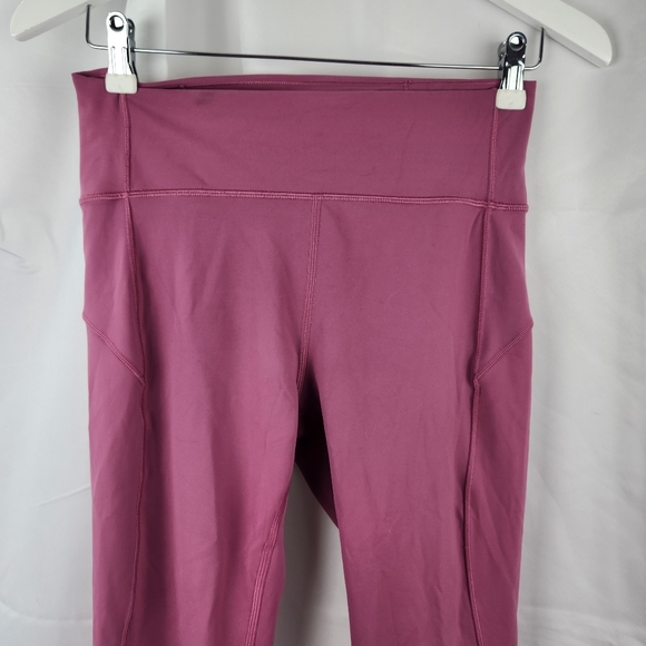 Lululemon In Movement 7/8 Tight *Everlux 25" Moss Rose size 8 in EUC - Picture 6 of 11